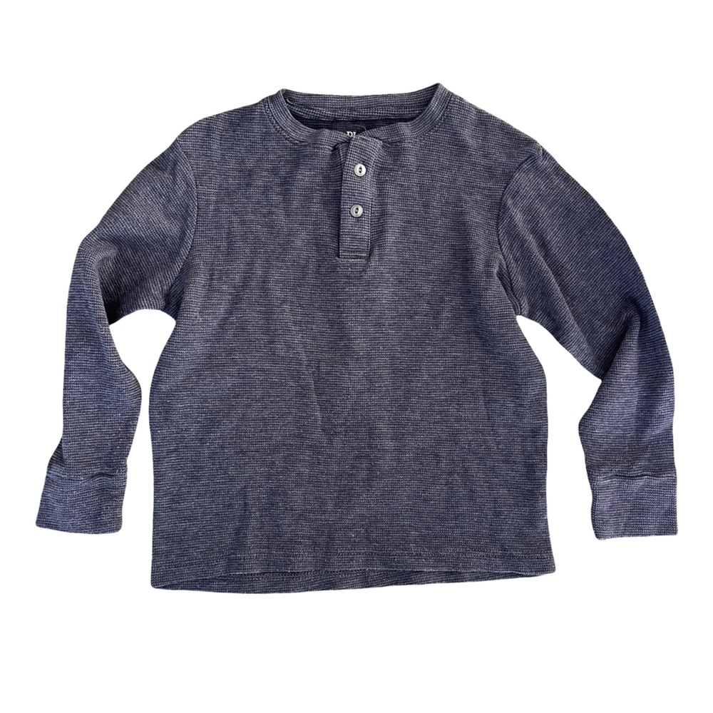 Children’s Place Gray Long Sleeve Henley Shirt. Size S 5/6.